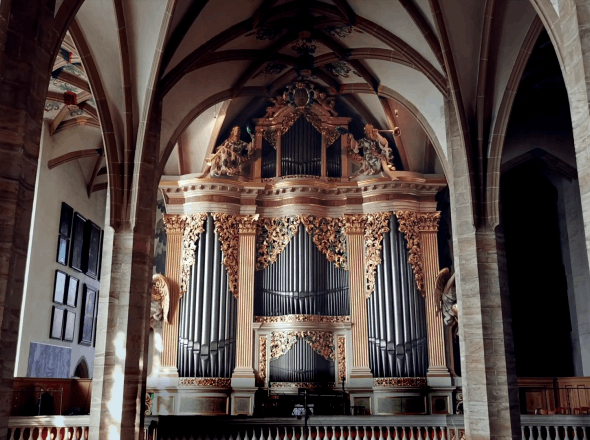 The Silbermann organ in Freiberg